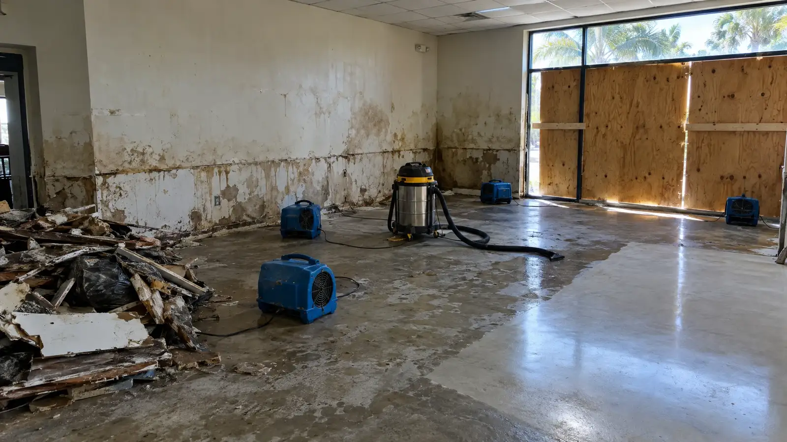 Hurricane and Flood Recovery for Concrete Floors