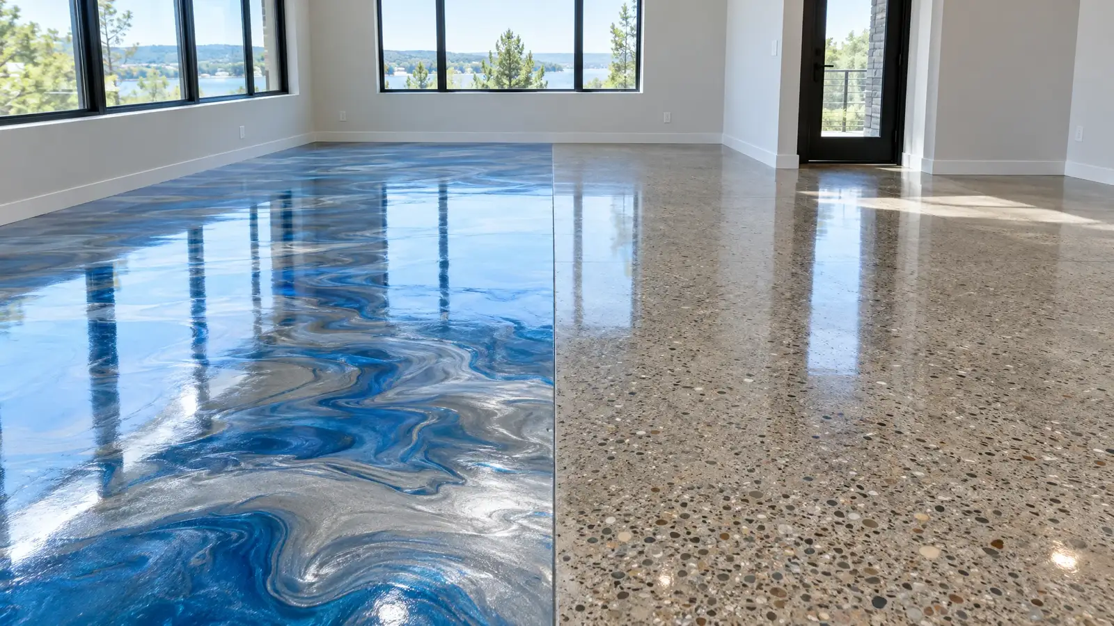 Metallic Epoxy vs Polished Concrete