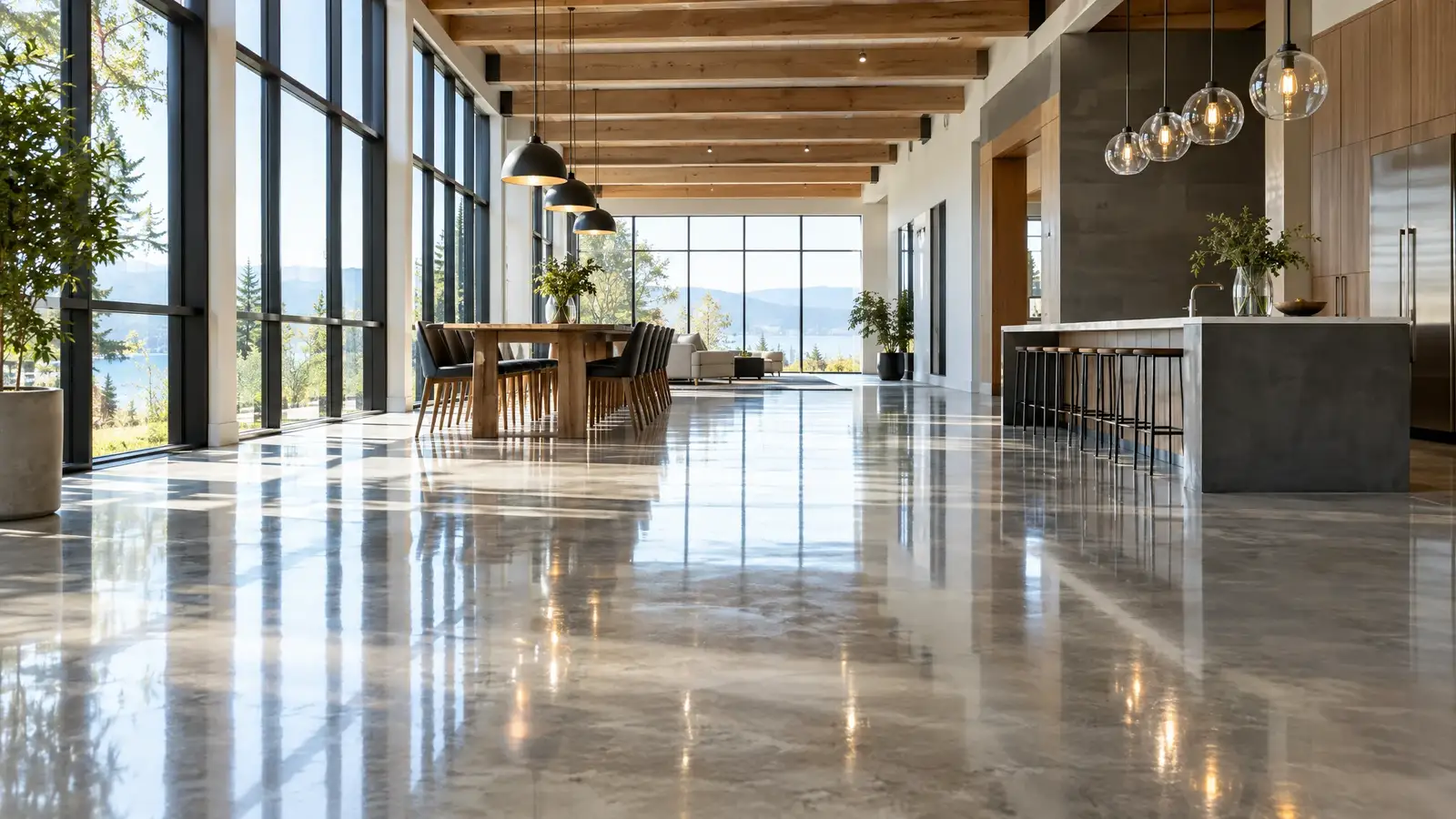 Polished Concrete and Lighting: Designing for Reflection