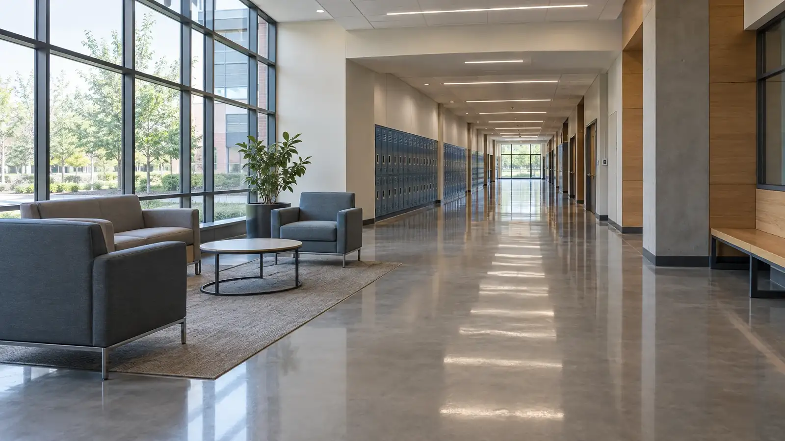 Polished Concrete for Healthcare, Schools and Government