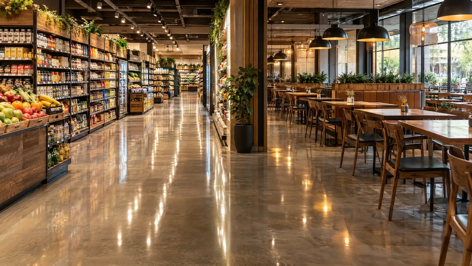 Polished Concrete for Retail and Restaurants