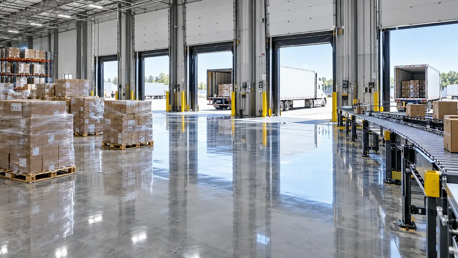 Polished Concrete for Warehouses and Distribution Centers