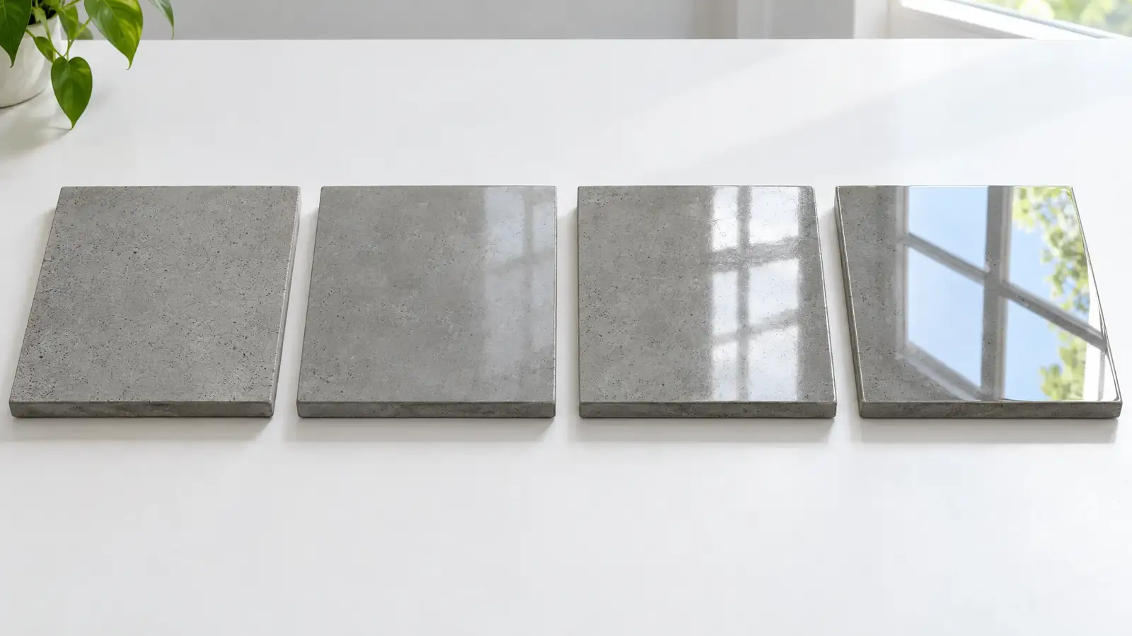 Polished Concrete Sheen Levels, Matte to High-Gloss
