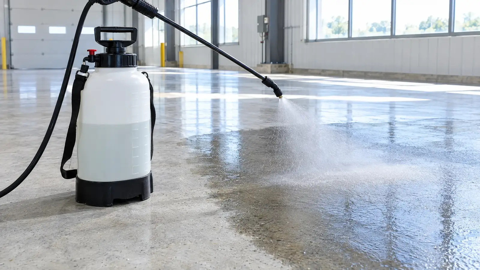 Concrete Densifier and Hardener Application