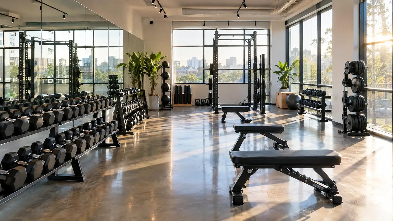 Gym and Fitness Studio Floor Polishing