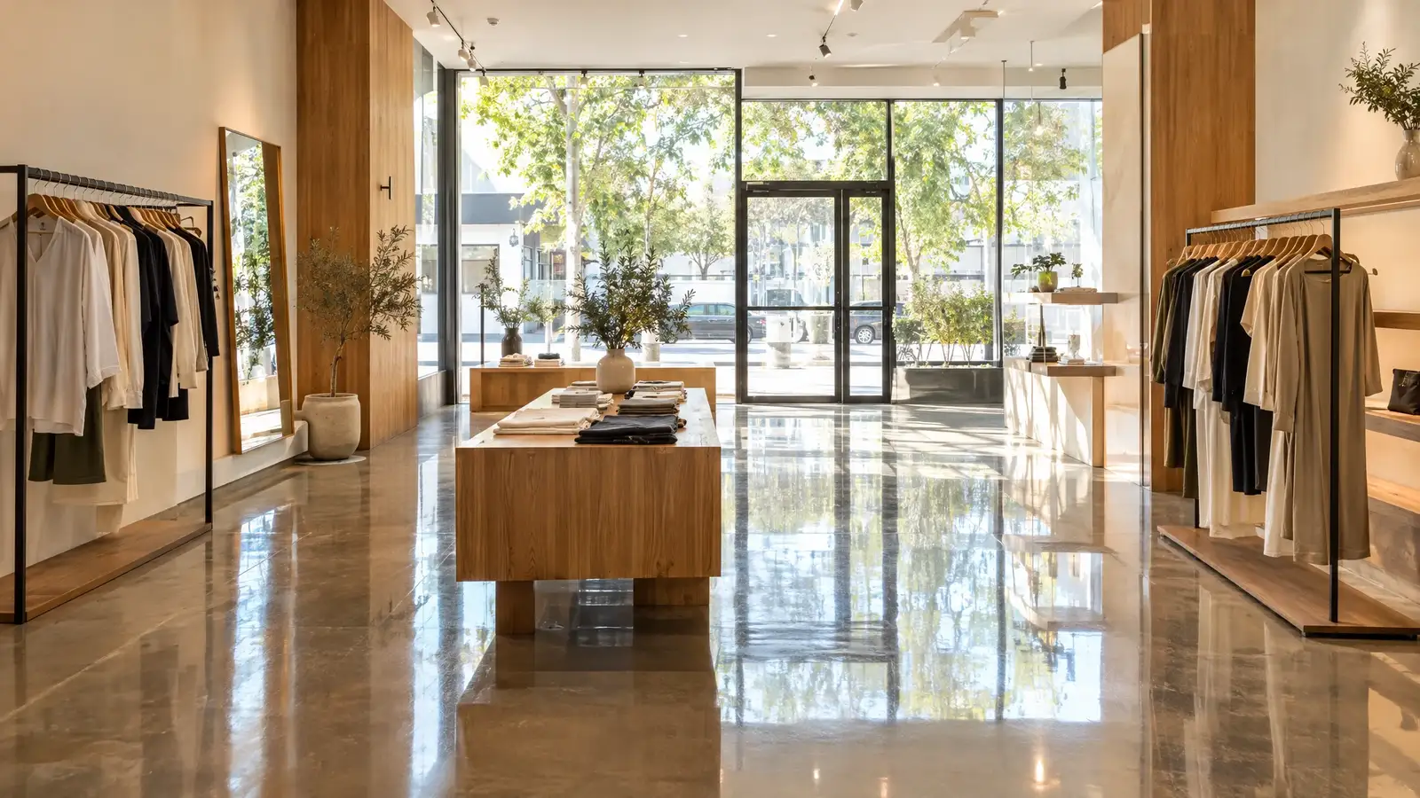 Retail and Showroom Floor Polishing